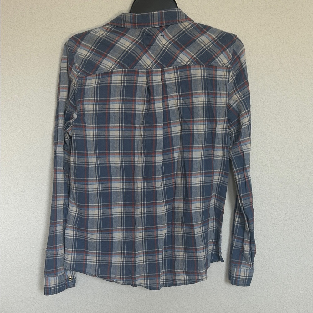Current/Elliott Multicolor Plaid Button-Down Shirt - image 5